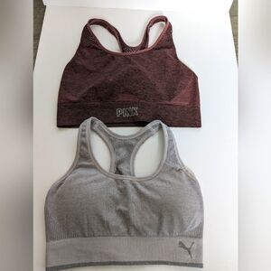 Pink and Puma Sports Bras Medium/Small‎